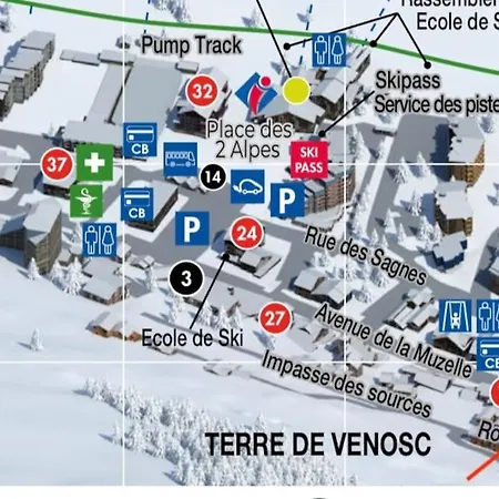Au Centre De La Station, Entierement Renove, , Parking Prive Et Wifi Gratuit Apartment